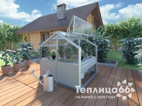 Парник botanik Planter, алюминиевый каркас под стеклянное покрытие